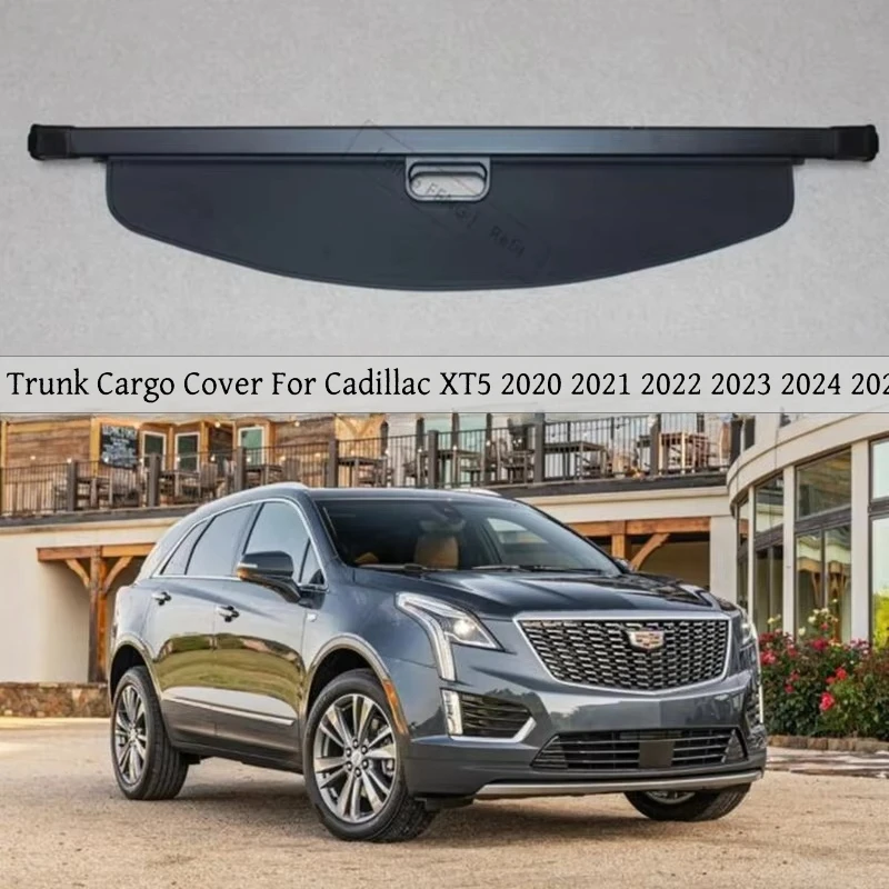 

Rear Trunk Cargo Cover For Cadillac XT5 2020 2021 2022 2023 2024 2025 Privacy Screen Security Shield Shade Stretchable Curtain