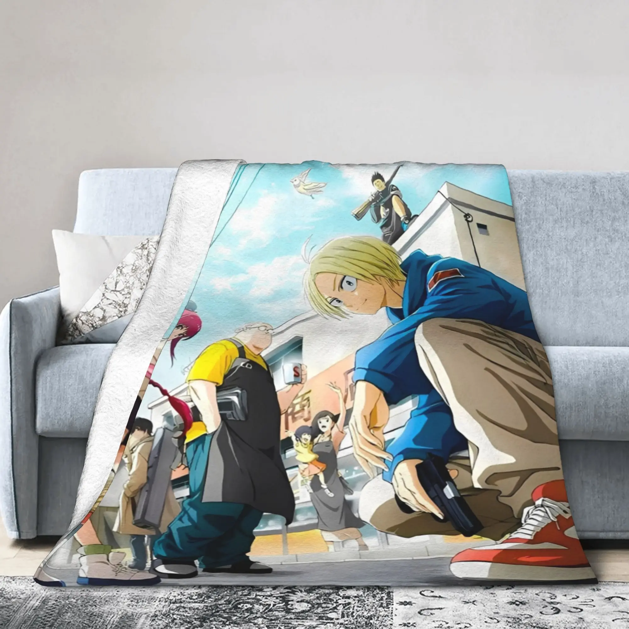 Sakamoto Days Japanese Anime Stuff Blanket Lightweight Thin Flannel  Throw Blankets Comfortable Plush Thin Quilt