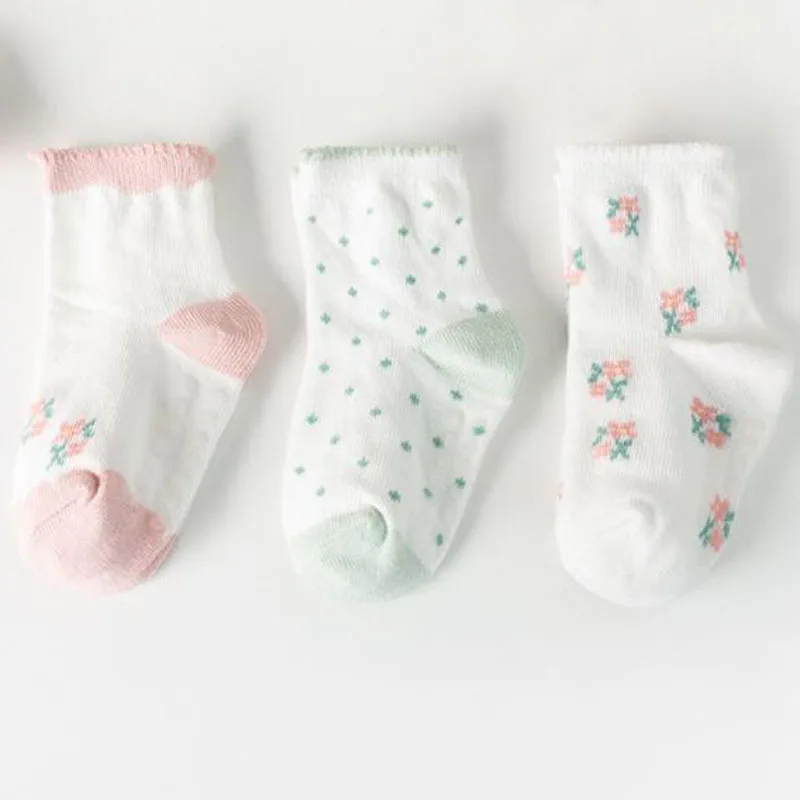 3 Paare/los neue kinder rutsch herbst und winter baumwolle socken baby neugeborenen baby boden socken