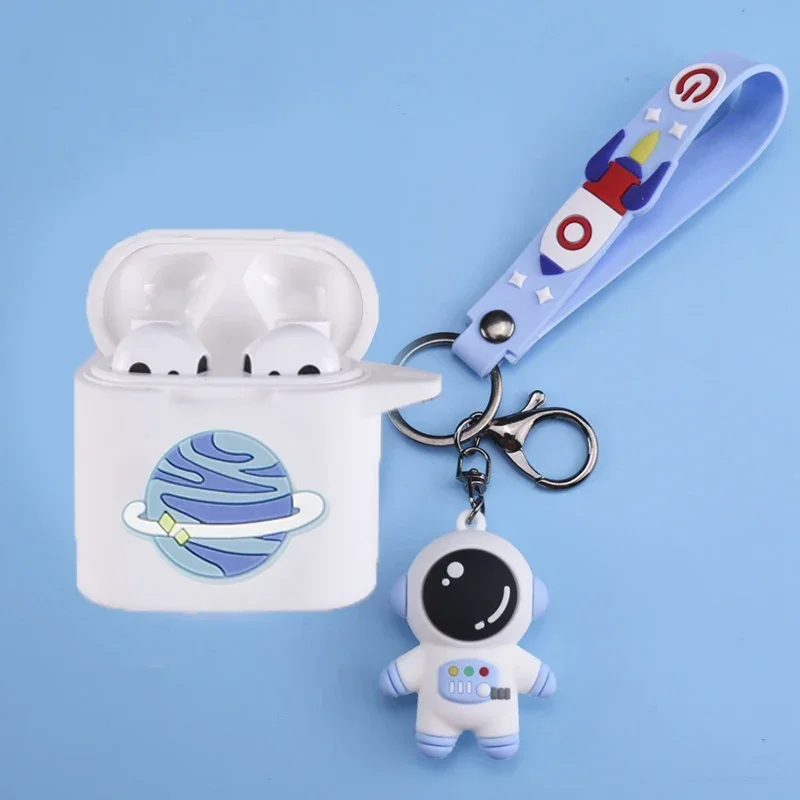 Capa Protetora Dos Desenhos Animados para Xiaomi Mi Air 2 e Air 2s, Fones De Ouvido Bluetooth Sem Fio Silicone, Fone De Ouvido Bonito, AirDotsPro2s