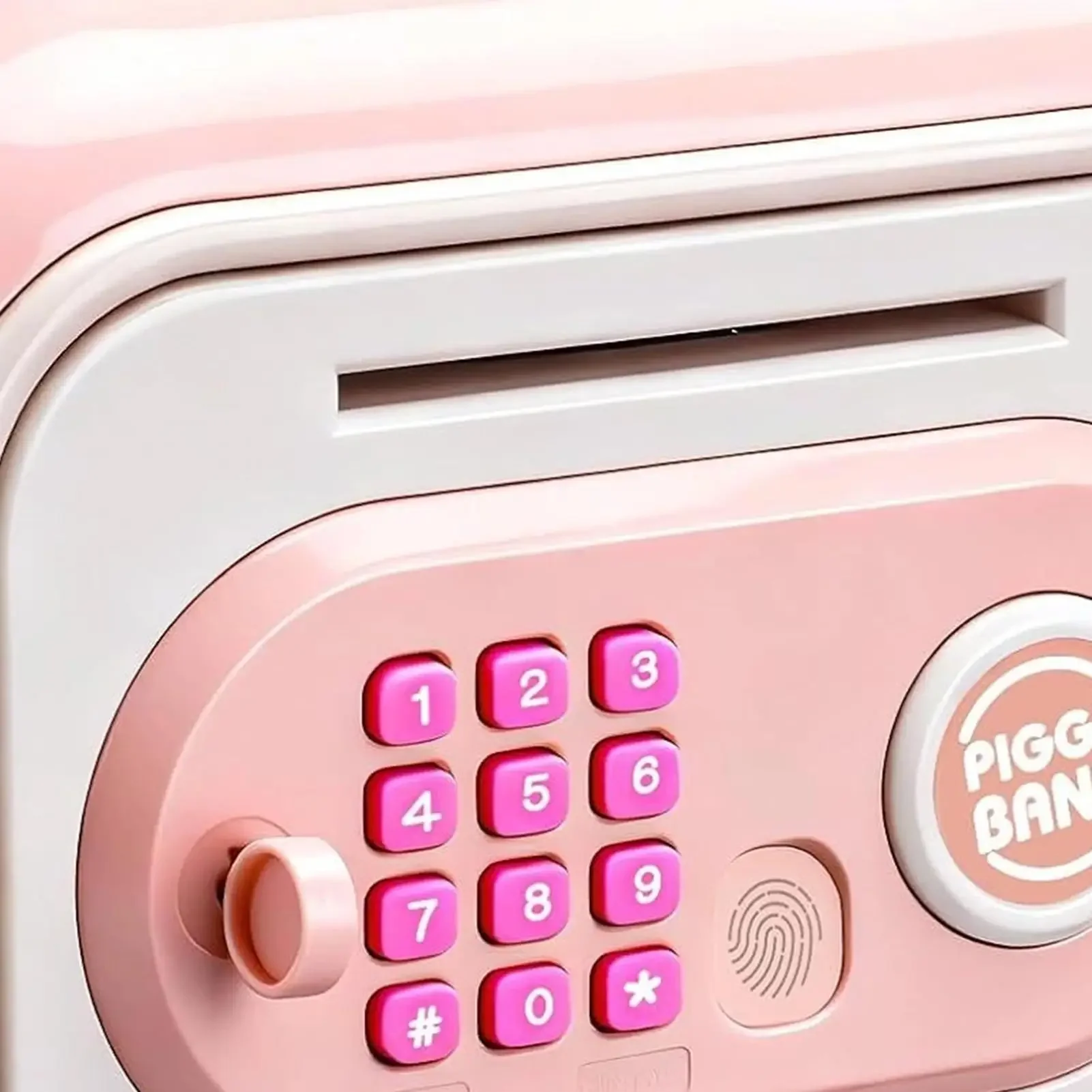 Kids Piggy Bank Fingerprint Password Electronic Savings Box Cash Coin Safe Box Toy Electric Bank For Counting Savings Ages 3-12