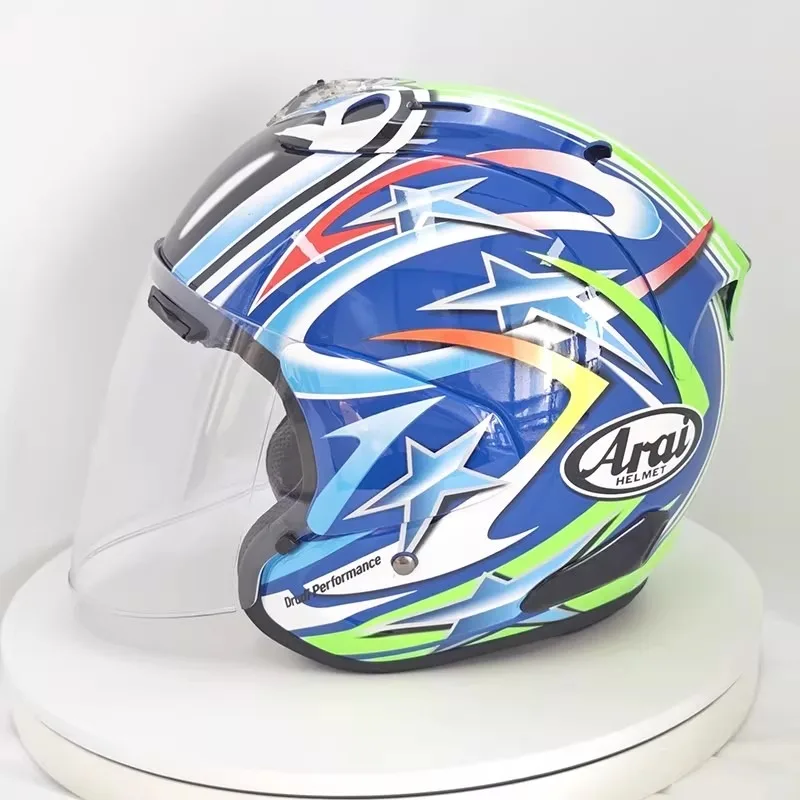 

Шлем VZ-RAM ABS Classic 3/4 Open Face, для мотоциклов Harley и круизеров, защитный шлем, зеленоглазый Цилин