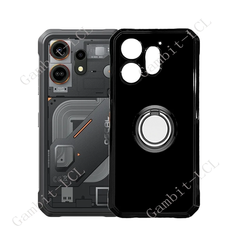 For Blackview Oscal Marine 3 OscalMarine3 6.56" 2025 Back Ring Holder Bracket Phone Cover TPU Soft Silicone Case On Marine3