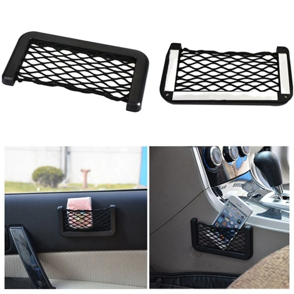 Car Net Bag Phone Holder Storage Pocket for Alfa Romeo Mito Giulietta Brera 4C 159 GTA
