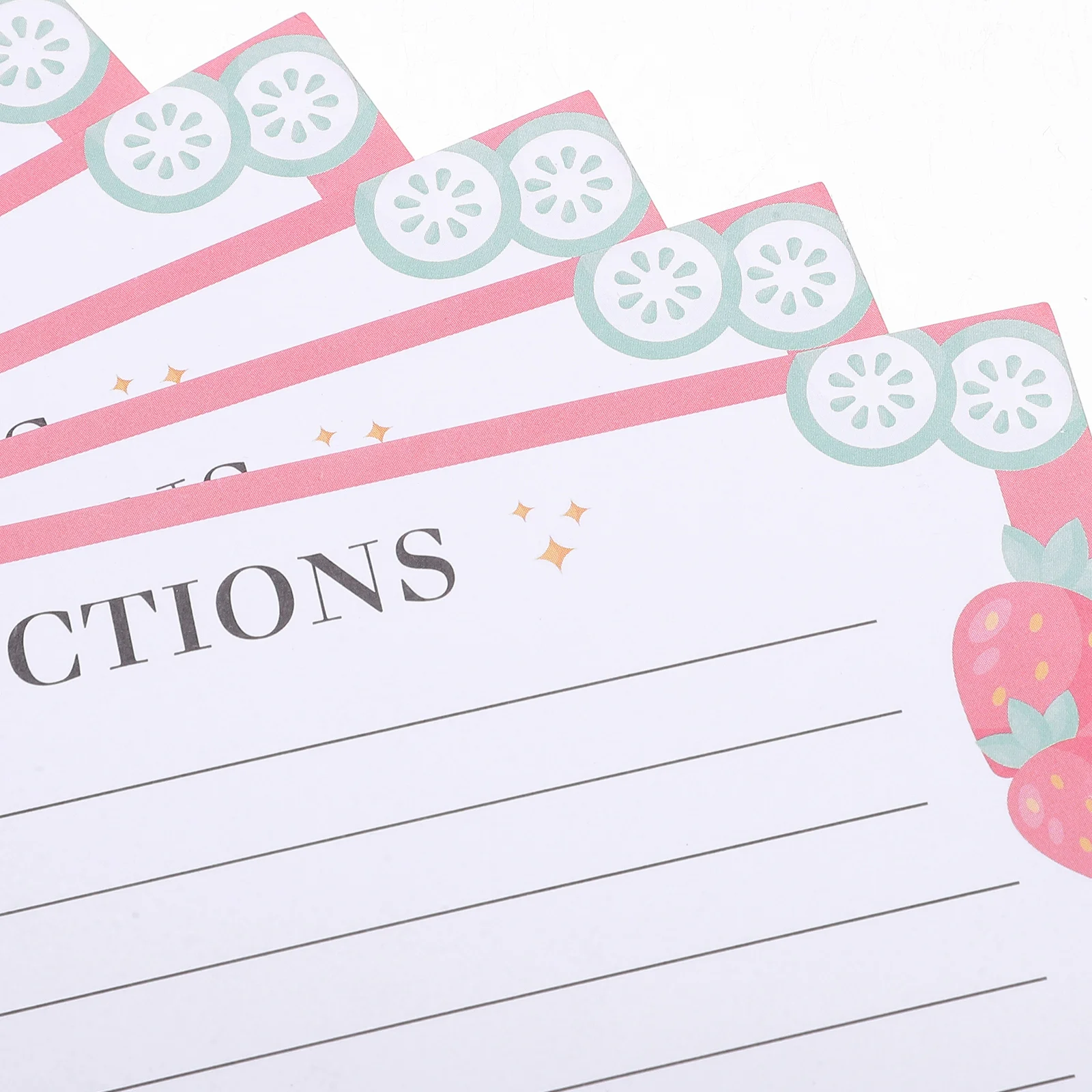 50Pcs Professional Recipe Card Blank Papers for Wedding Bridal Shower Kitchen Travel Everyday Use Recipe Cards
