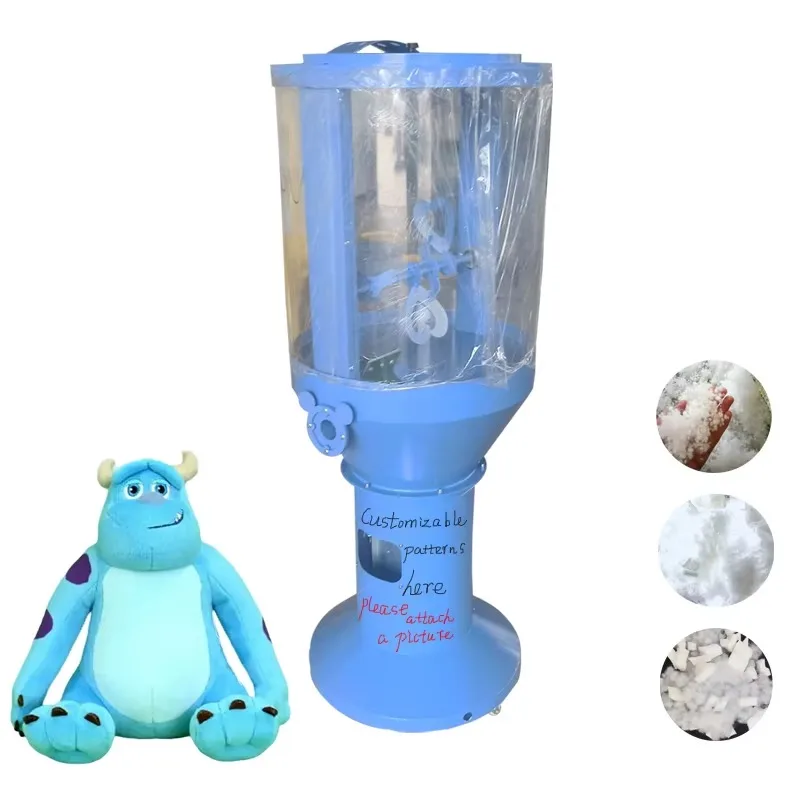 Fiber And Sponge Filling Machine, Colored Plush Toy Stuffing Equipment For Plush Animal Production