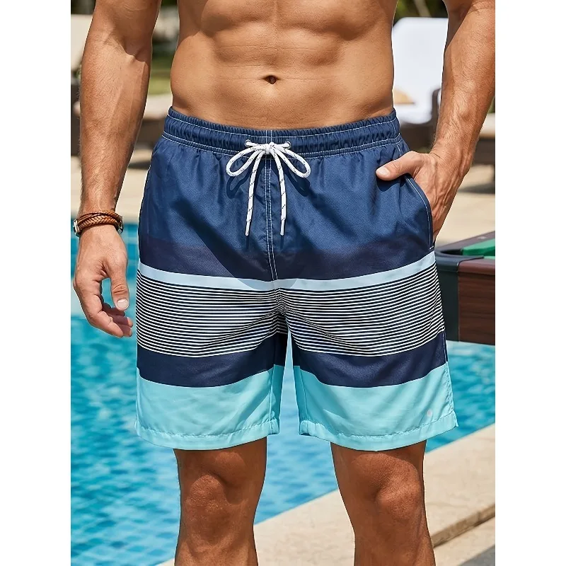 1PC-Men's Beach Pants - Summer Loose Beach Sports Shorts, Fashion Trend Street Style