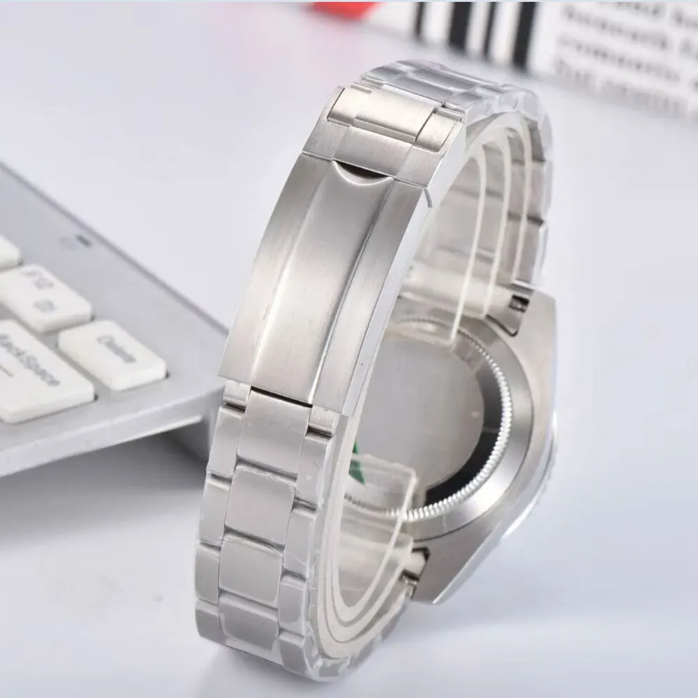 40mm NH34 GMT Orologi meccanici da uomo LOGO personalizzato 10ATM Lunetta in ceramica impermeabile Vetro zaffiro Orologio da uomo automatico da lavoro