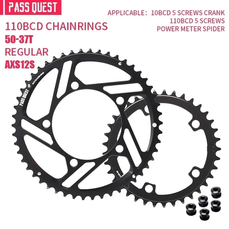 PASS QUEST 110 bcd chainring 5 bolt Narrow wide road bike Chain