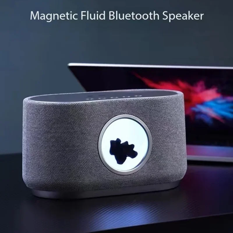 Acoustic Magnetic Fluid Bluetooth Speaker with Wireless Charging Function HIFI Visualization Floating Ferrofluid Symbiotic Box