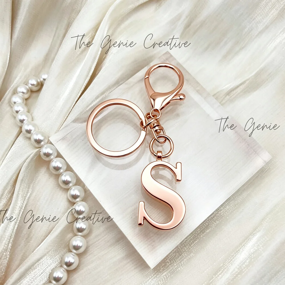 Stainless Steel 3D Initial Key - đánh giá và giá Lobster Clasp Silver