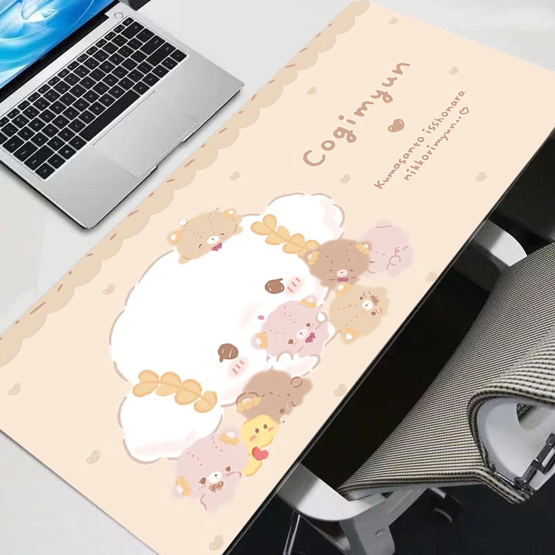 Podkładka pod mysz Cogimyun Duża Kawaii Anime Gamer Akcesoria Gamingowe Podkładka pod klawiaturę Varmilo Mata Gumowa na Biurko Dywanik Podkładka pod Mysz