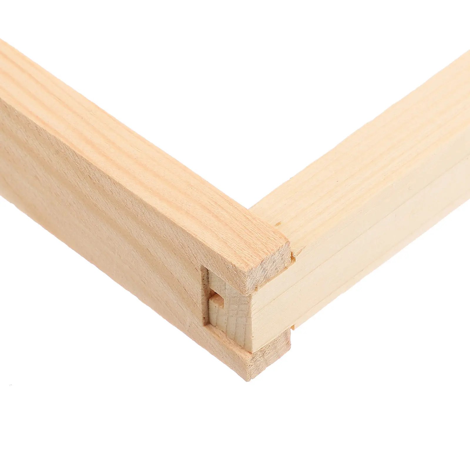 Unassembled Pine Wood Beehive Frame 483x232mm, Beekeeping Nest Foundation Frame, Durable Beehive Replacement Part for Apiary