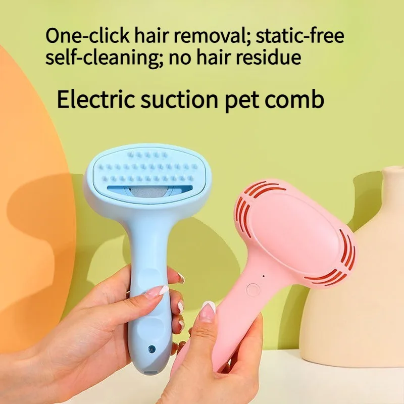 Pet Electric Charging Hair Absorber Cat Comb Charging One-click Cat Dog Hair Removal Brush Dog Cleaner Charging