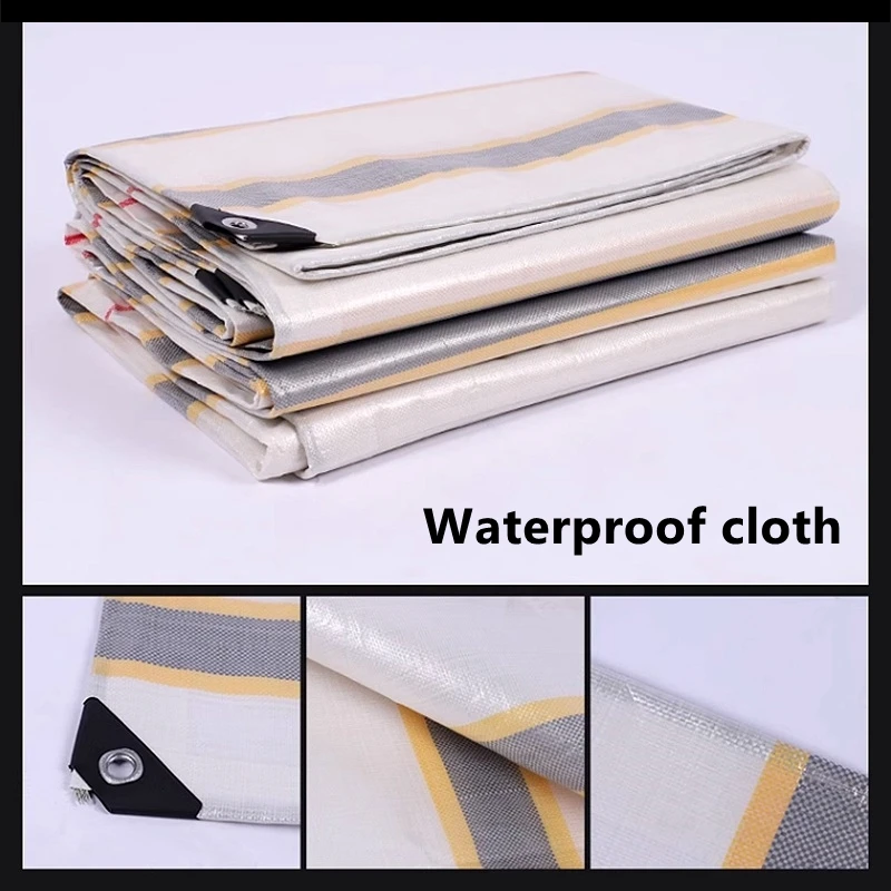 Waterproof Cloth PE Film Balcony Garden Tarpaulin Greenhouse Keep Warm Sunshade Cloth Sunscreen Car Oilcloth Rainproof Cloth