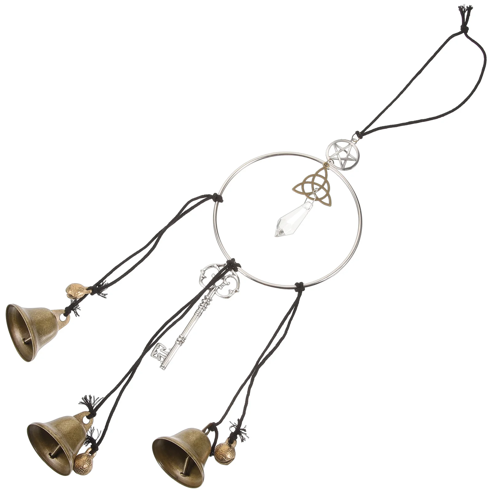 

Creative Witch Bell Wind Chime Decorative Hanging Ornament Indoor Outdoor Home Garden Patio Metal Craft Protection