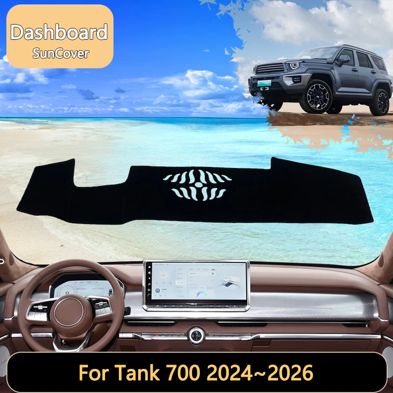 

For Tank 700 2024~2026 2025 5-door SUV Car Dashboard Cover Mat Sun Shade Pads Interior Carpet Accessories accessory fender Auto