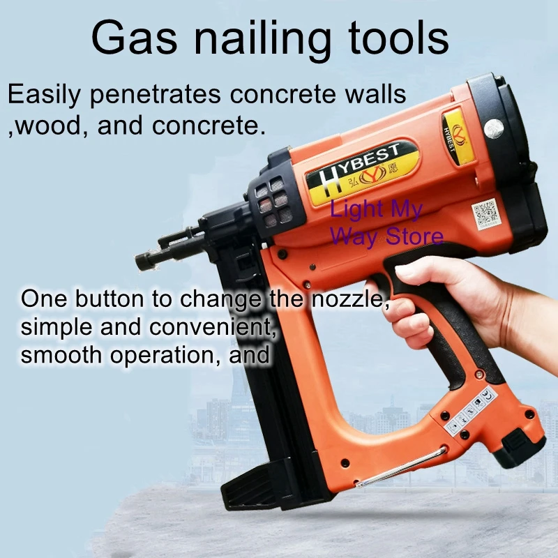 Nail air nail steel gun gas nail gun electric cement row hit woodworking concrete doors and windows plumbing special