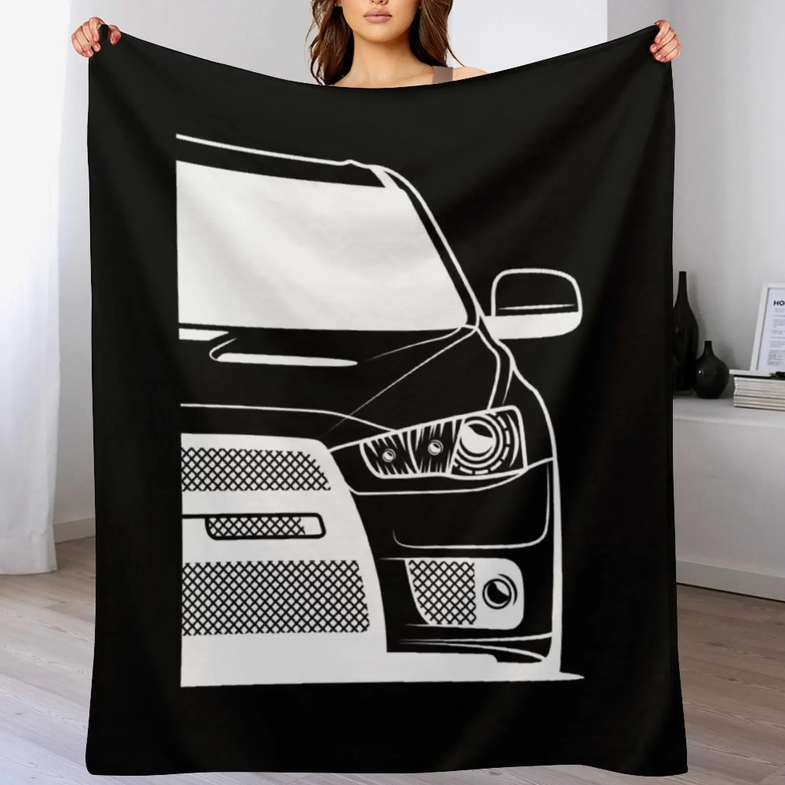

EVO X JDM Throw Blanket Ultra Soft Flannel Fleece Blanket for All Seasons