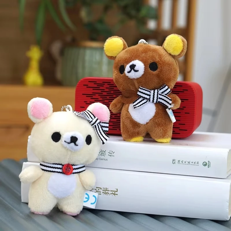 New Scarf Rilakkuma Plush Doll Kawaii Anime Brown Bear Pelcuhe Stuffed Bear Toys Cute Couple Toy Girl Like Gifts Birthday