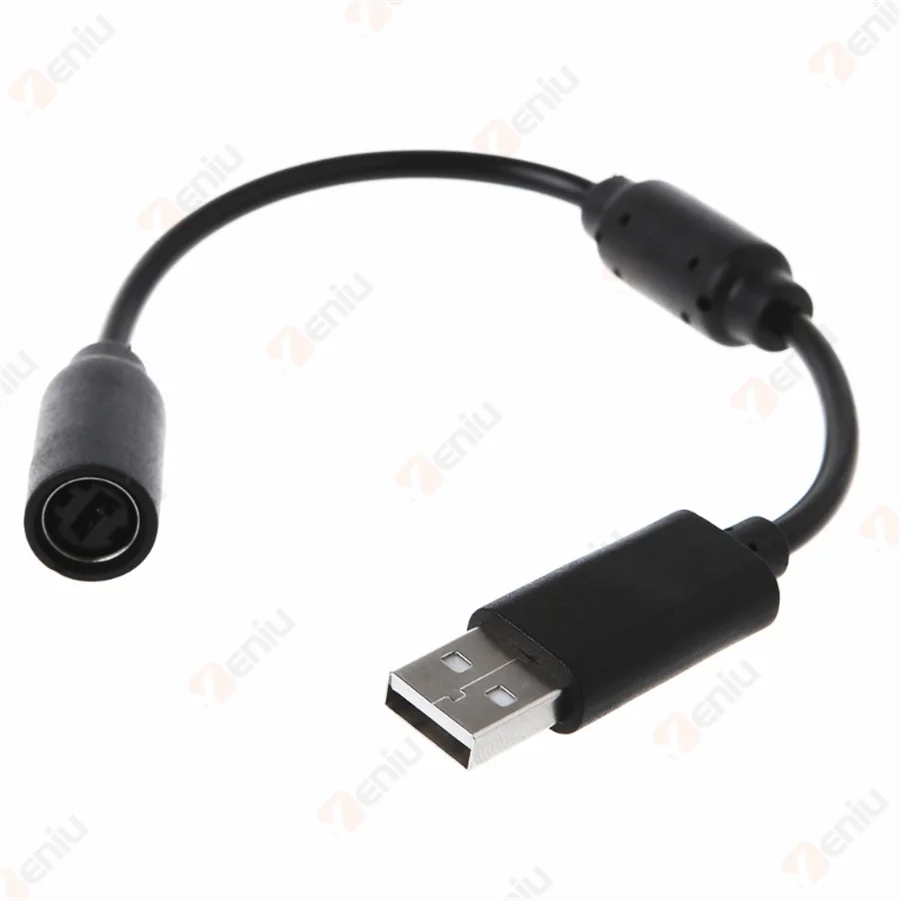 10pcs High quality USB Breakaway PC Cable off Cord Adapter With Filter For Microsoft xbox360 Xbox 360