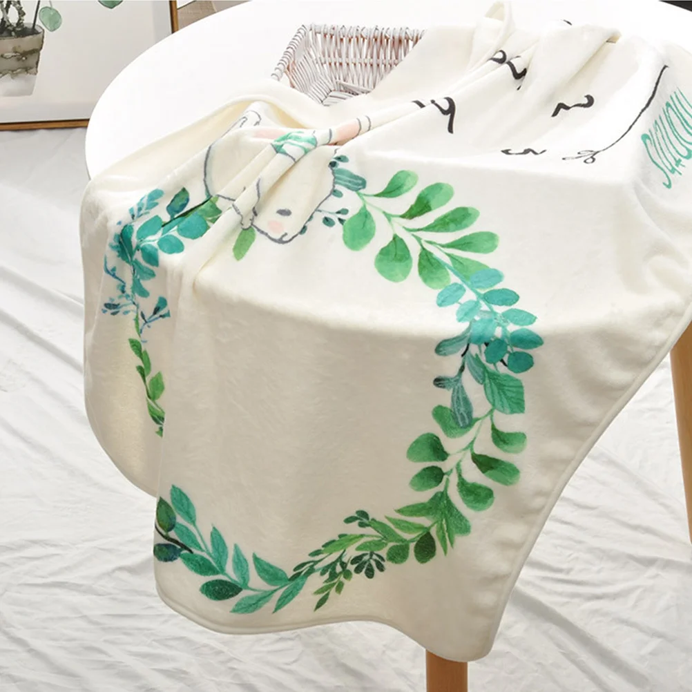 

1Pcs Baby Blanket Newborn Monthly Photo Prop Printed Cotton Soft Double Sided Fleece Photography Blanket