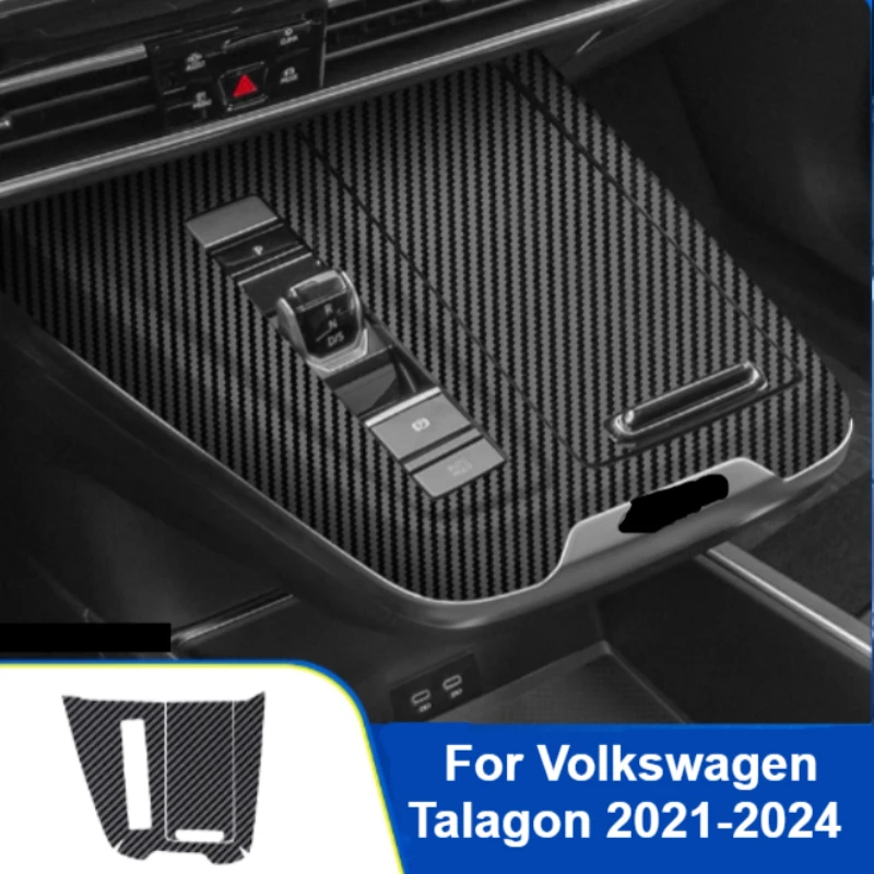 

Для Volkswagen Talagon 2021-2024 автомобильная пленка для центрального управления из углеродного волокна, внутренняя защита от царапин, декоративная наклейка, аксессуар