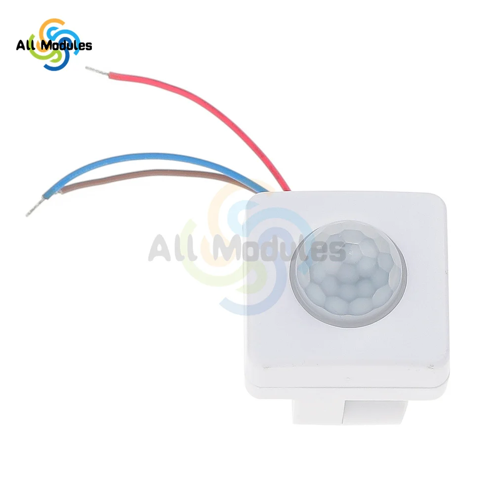 Mini Trumpet Human Body Infrared Sensor Switch AC85-265V PIR Motion Sensor Detector Waterproof Outdoor Opening 12MM 10MM