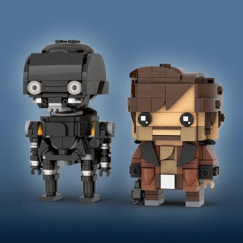 447 Piezas MOC, Modelo Creativo Cassian Andor K2SO Brickheadz Rogue One, Ideas de Bricolaje, Bloques de Construcción, Regalo de Cumpleaños, Set de Exhibición
