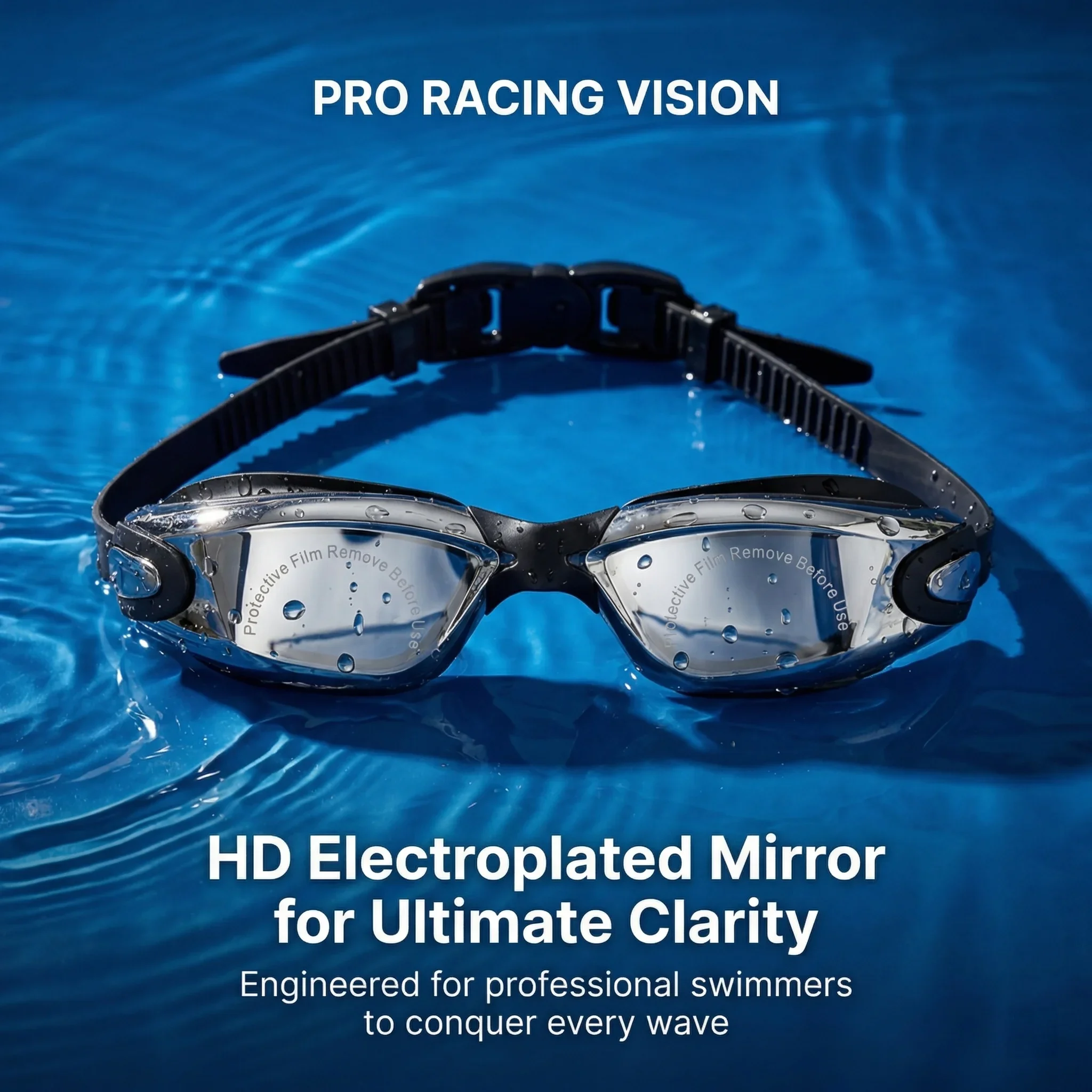 

Swimming Goggles Adult Pool Glasses Anti Fog Men Women UV Protection Optical Waterproof Swim Eyewear with Earplugs