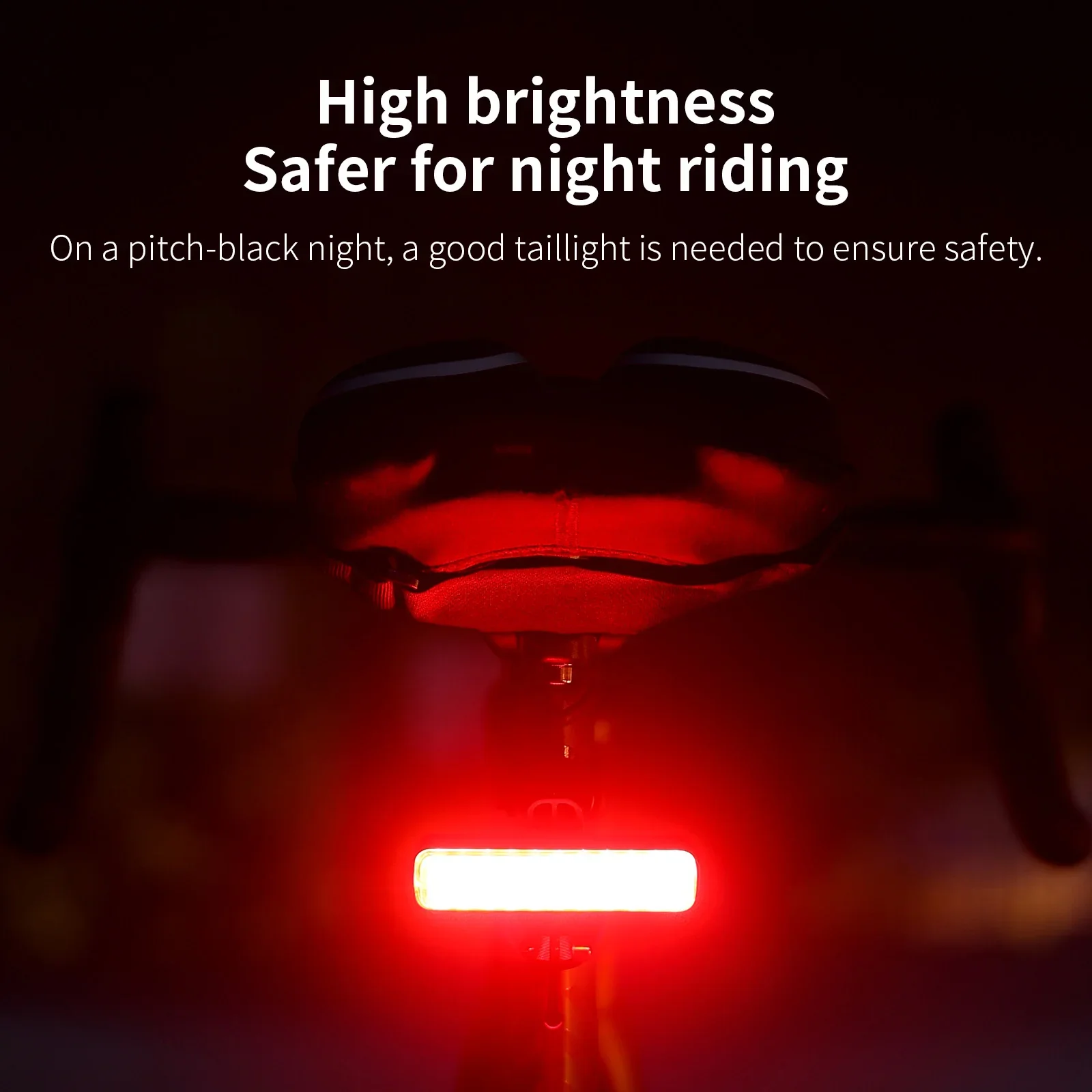 TOSUOD Bicycle Taillight Waterproof Bicycle Taillight LED Bicycle Taillight High Brightness Night Riding Safety Warning Light
