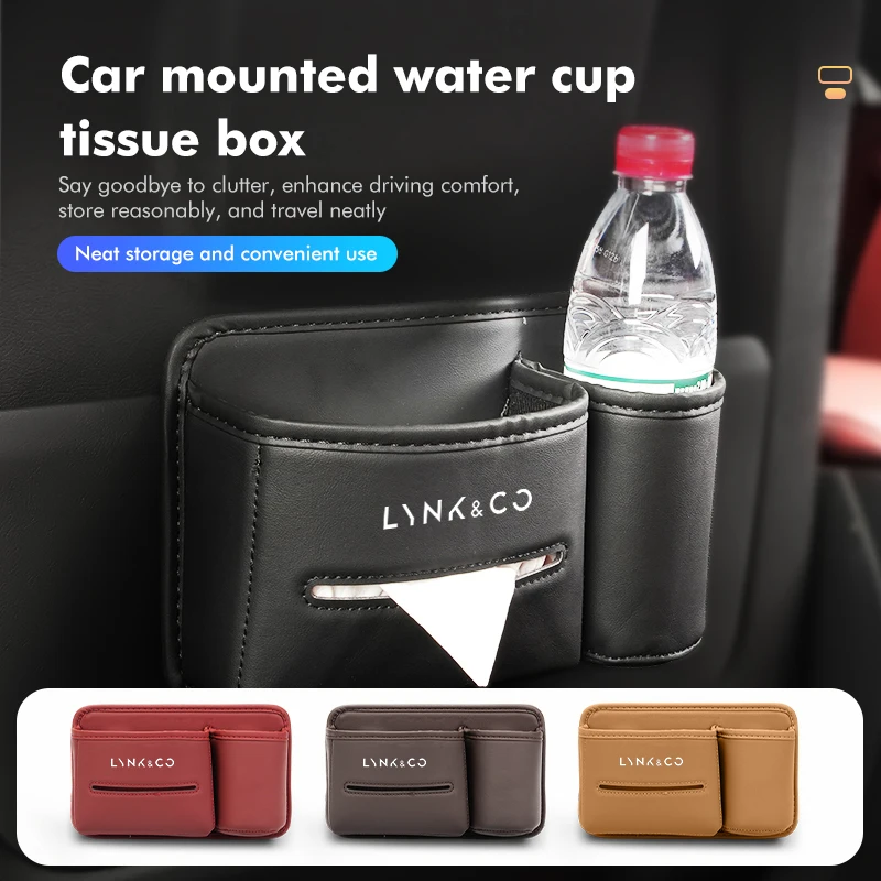 Storage Box Interior Detail Trash Can Tissue Holder For LYNK&CO 01 Phev 02 03+ 05 06 09 PHEV 09 MHEV