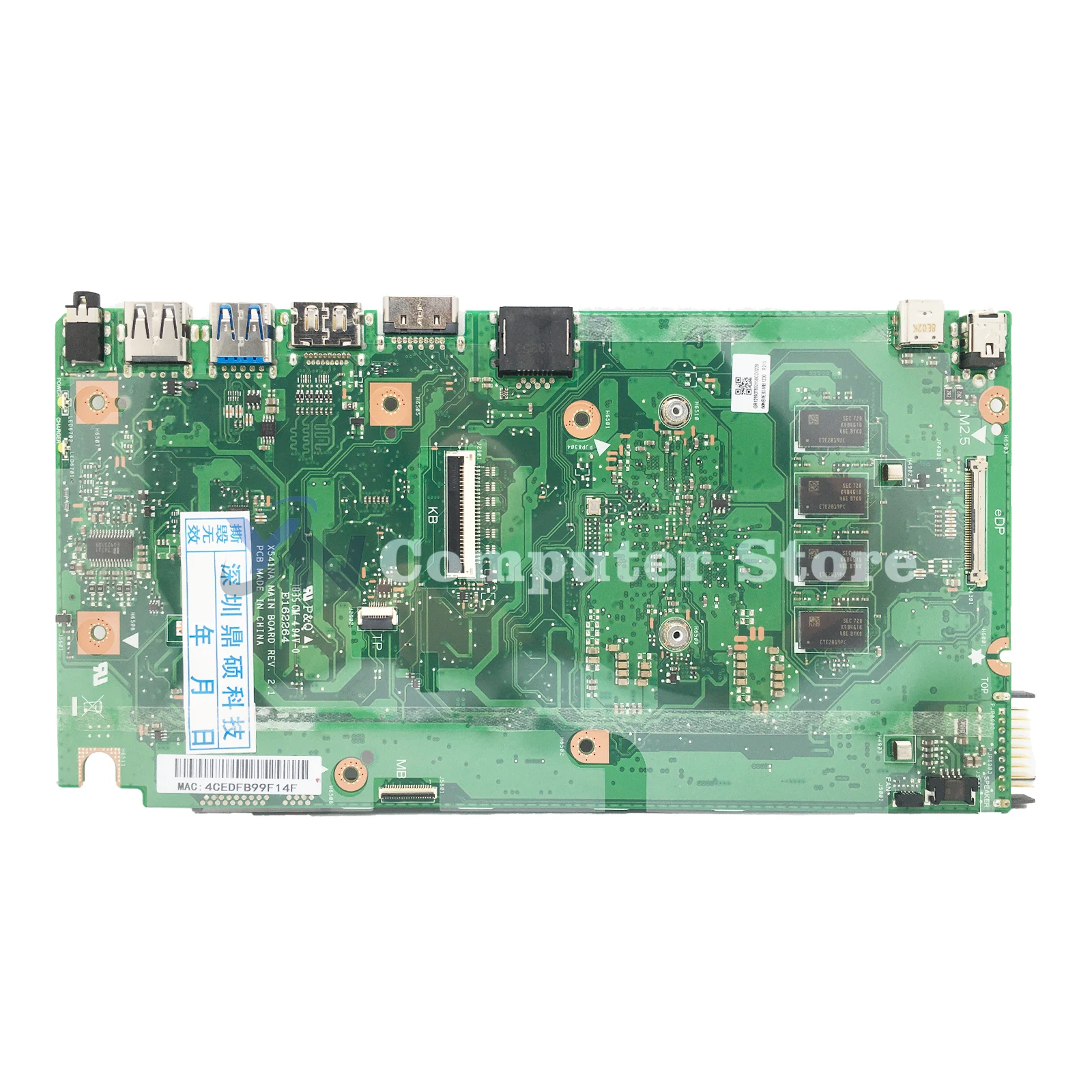 Carte mère d'ordinateur portable pour ASUS, X541N, X541NA, A541NA, F541NA, R541NA, D541NA, X541, N3350, N4200, 4G, 2G-RAM, 100% TEST OK