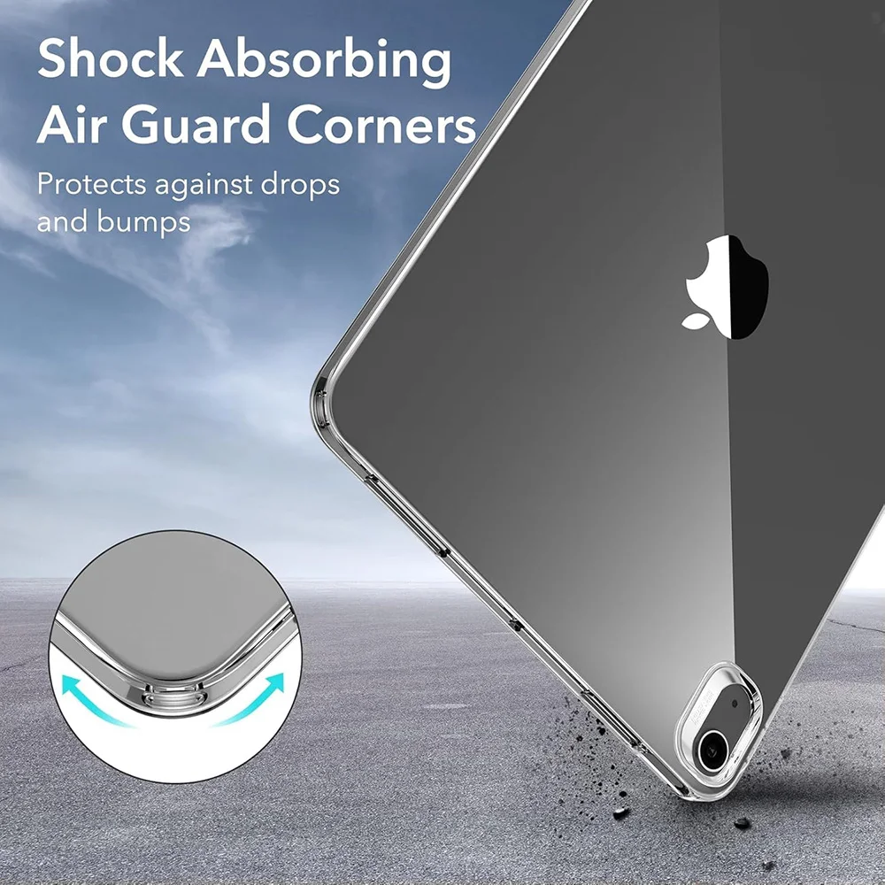 Clear Case For iPad Air 13 11 M4 M3 M2 2026 2025 2024 Cases iPad 2025 Gen 11th 10th iPad 10.2 Gen 9th/8/7th Air 5 4 3 10.5 Cover