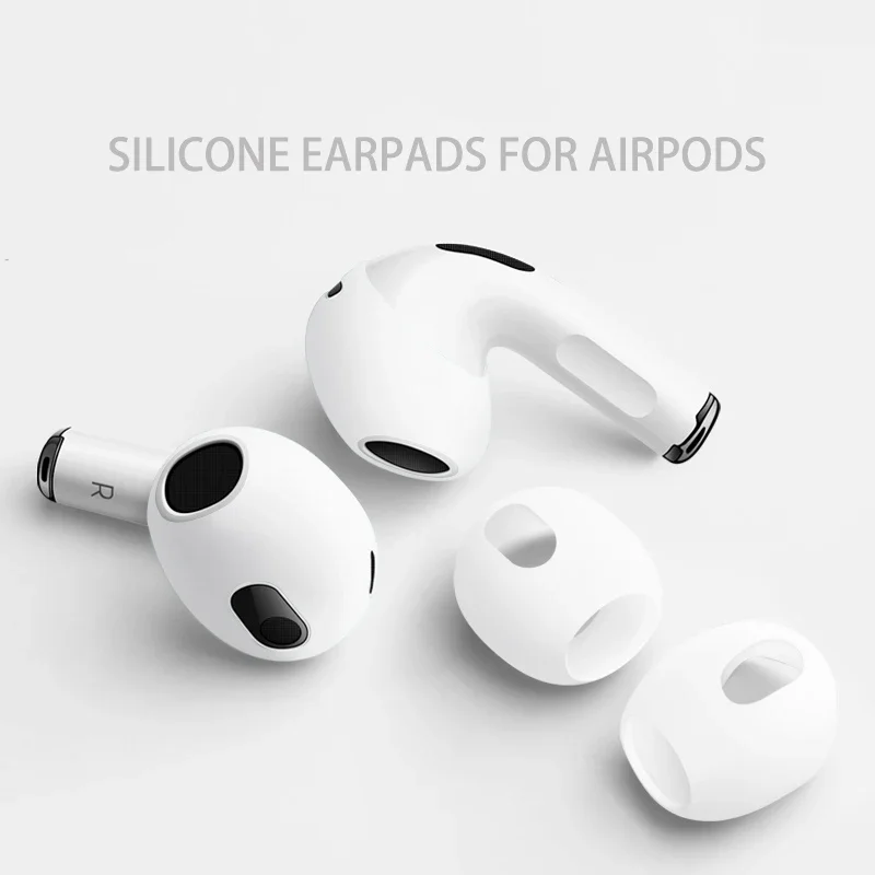 1/5 Pairs Ear Pads Compatible with AirPods Pro/3/2/1 Earphones Ear Caps Silicone Case Eartips (AirPods Not Included)