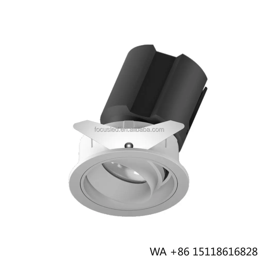 spot-led-encastre-anti-eblouissement-cob-7w-a-intensite-variable-avec-snoot-reglable-design-moderne-carre-en-aluminium-et-eclairage-led-de-plafond-moderne-20w