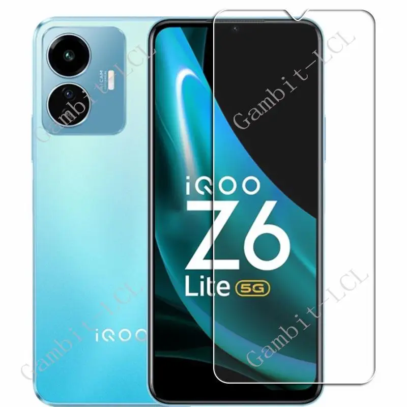 2PCS Original Tempered Glass For Vivo iQOO Z6 Lite 5G 6.58 iQOOZ6 Z6Lite iQOOZ6Lite Screen Protective Phone Protector Cover Film