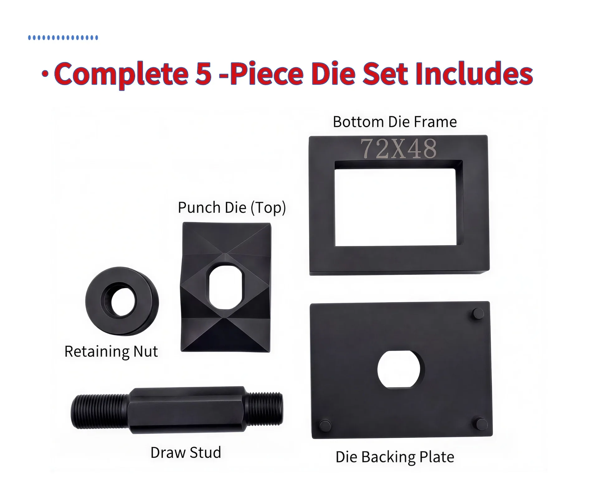72x48mm Customized SYK-8/15 Square Hole Punching Die Cr45 Steel Plate Punch Mould Hydraulic Knockout Punch Tools Stainless Steel