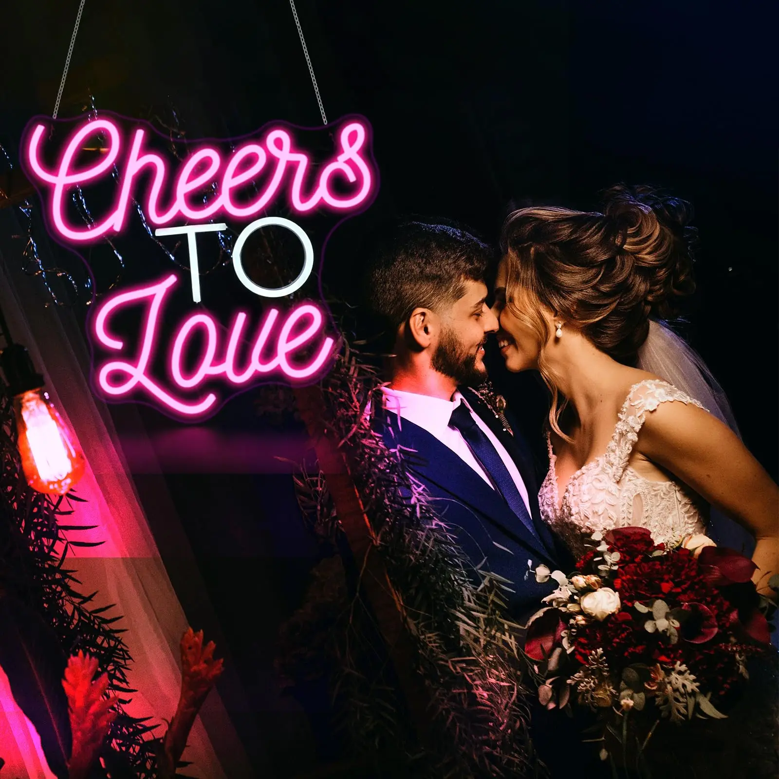 يهتف الحب علامة النيون LED تضيء علامات ديكور المنزل لغرفة النوم الأعمال نادي الحفلات الحانات متجر الديكور USB تعمل