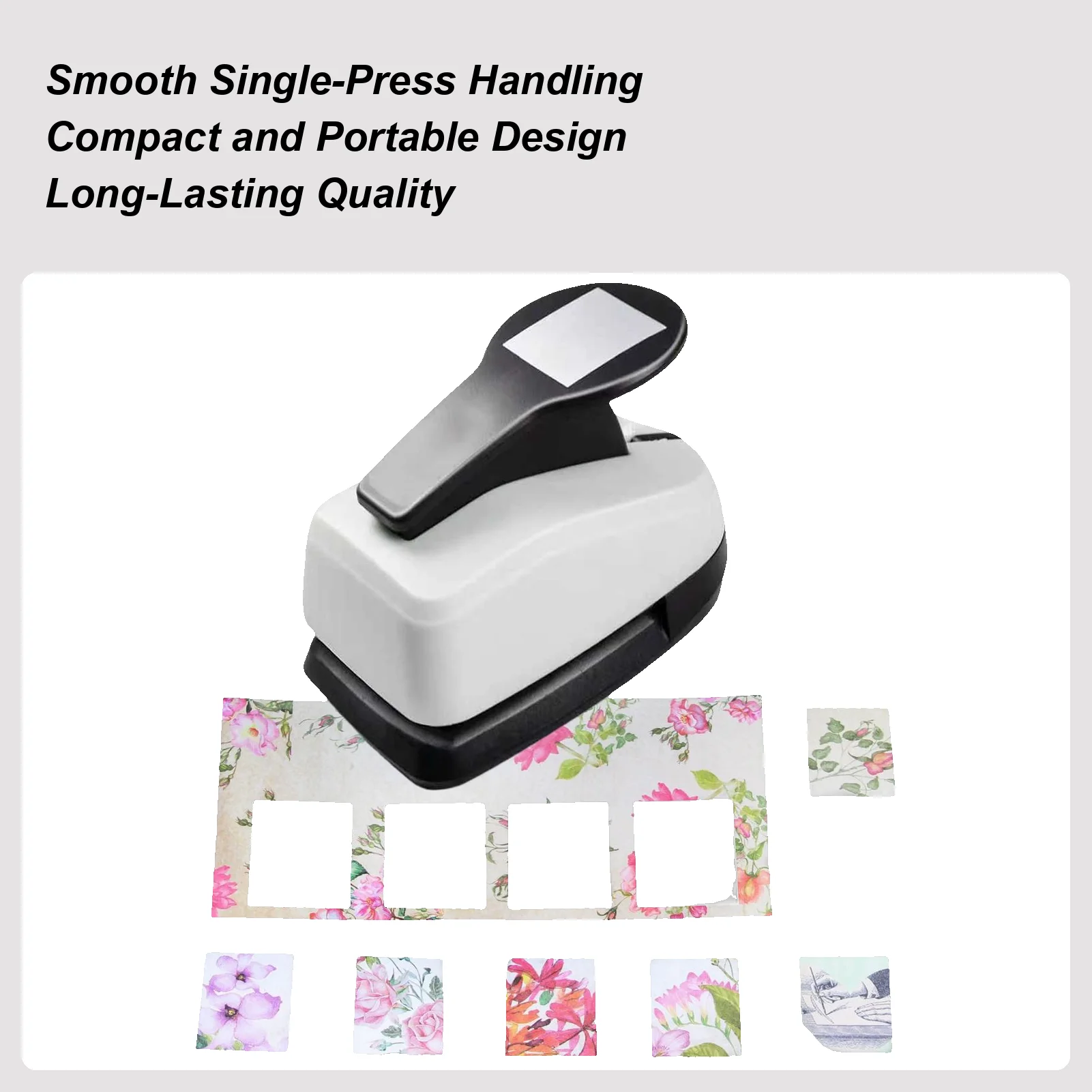 Square Paper Punch Cutter Tool Paper Punches For Scrapbooking Card Making Art Project Photo Journal Adult Student School Kids