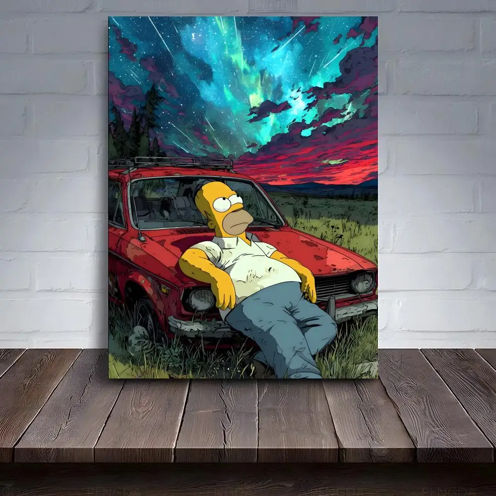Anime T-The S-Simpsons Poster PC Hot Poster Art HD Canvas AAA Advanced Aesthetic Printing Paper Wall Art For Living Room Home De