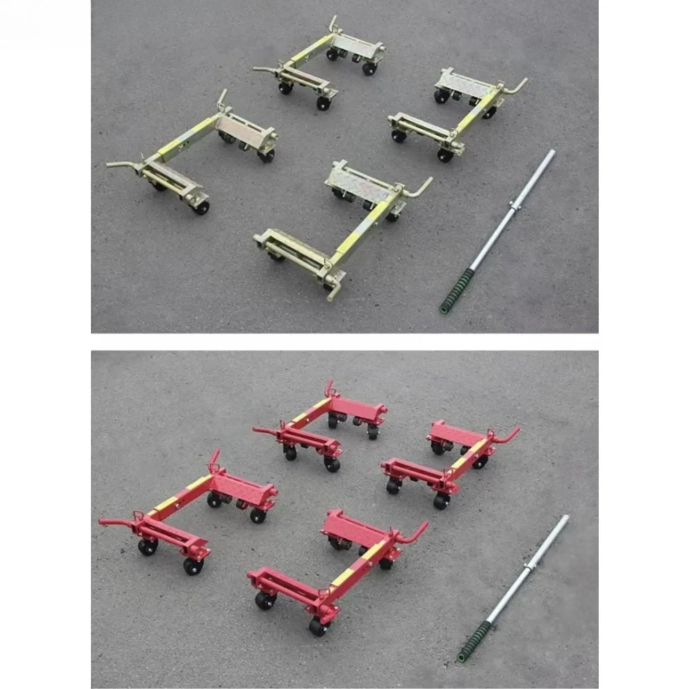 Roadside Assist Trolley Low Center of Gravity Wheel Easy Maneuverability Car Jump Start Tool with Storage