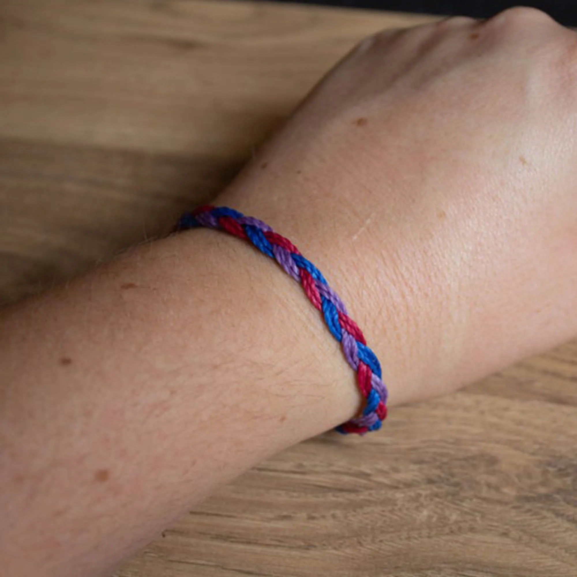 Bisexual braided pride bracelet LGBTQA+ bracelet gift for couple