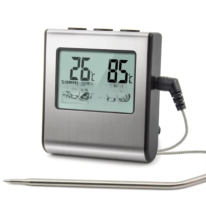 

16 Digital Kitchen Baking High Temperature Oven Thermometer with Monitor