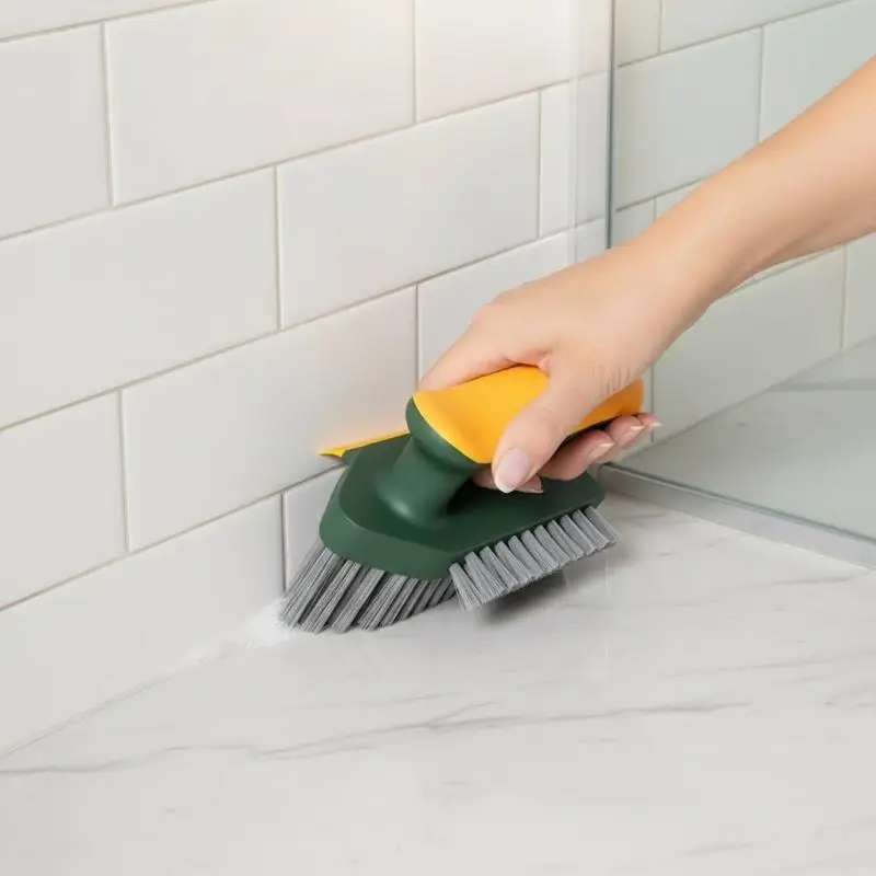 1Pcs 4 In 1 Crevice Cleaning Brush Squeegee Multifunctional Scraper for Car Vent Gap Kitchen Sink Edge Household Use