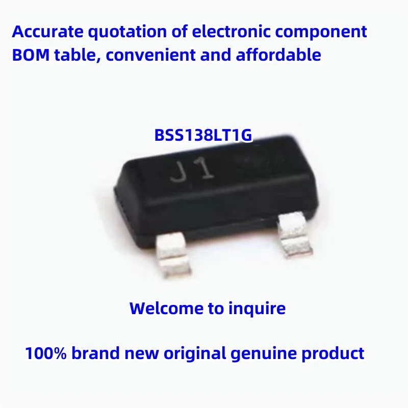 Original genuine BSS138LT1G SOT-23 BSS138 silk screen J1 N channel field-effect transistor