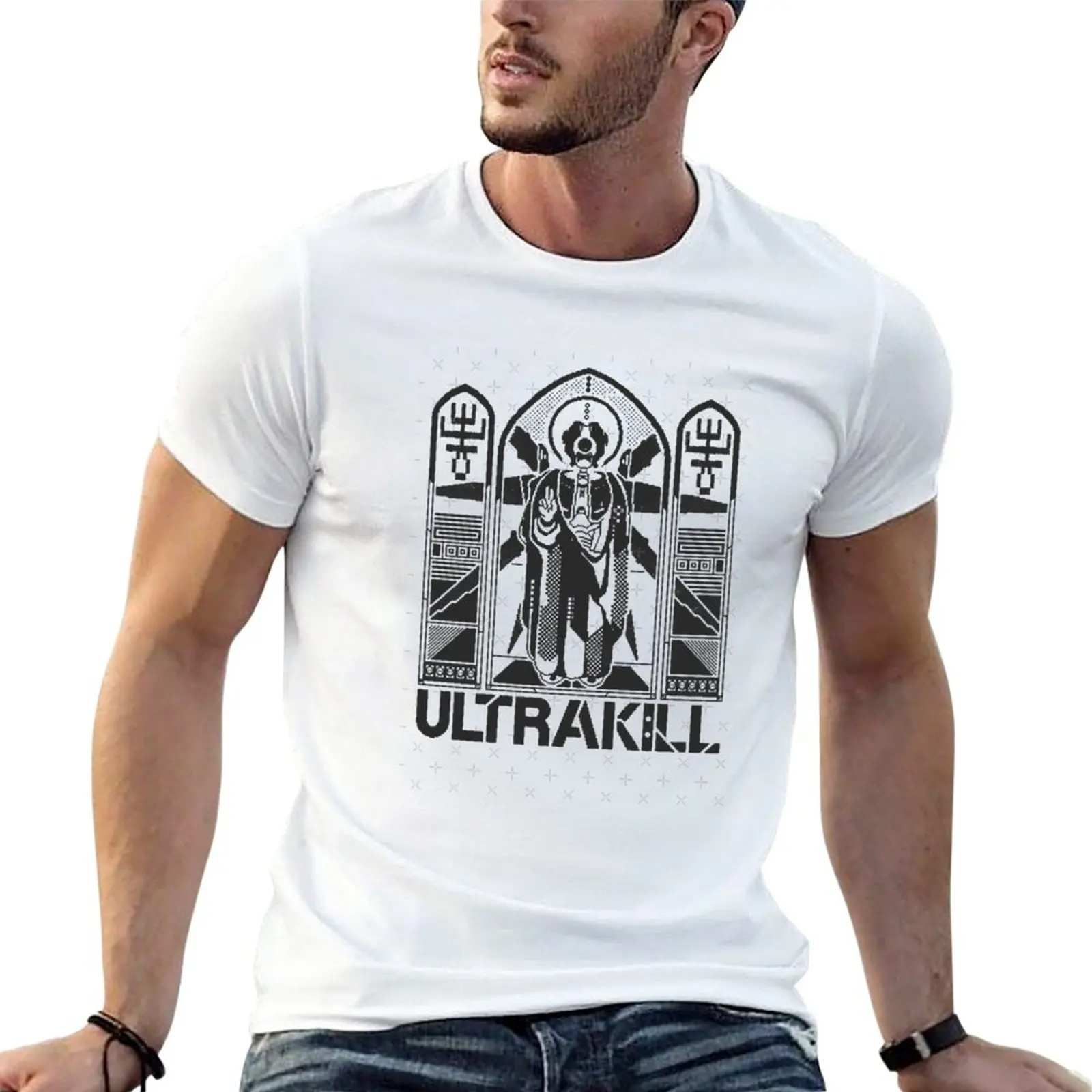 New Ultrakill T-Shirt summer clothes Tee shirt oversized t shirts boys t shirts t shirts for men cotton