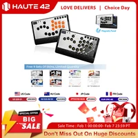 Controlador Hitbox de Fightstick sin palanca de C-AT magnético Haute42 para PC/PS4/PS5, controlador sin palanca para Arcade Stick, Hitbox