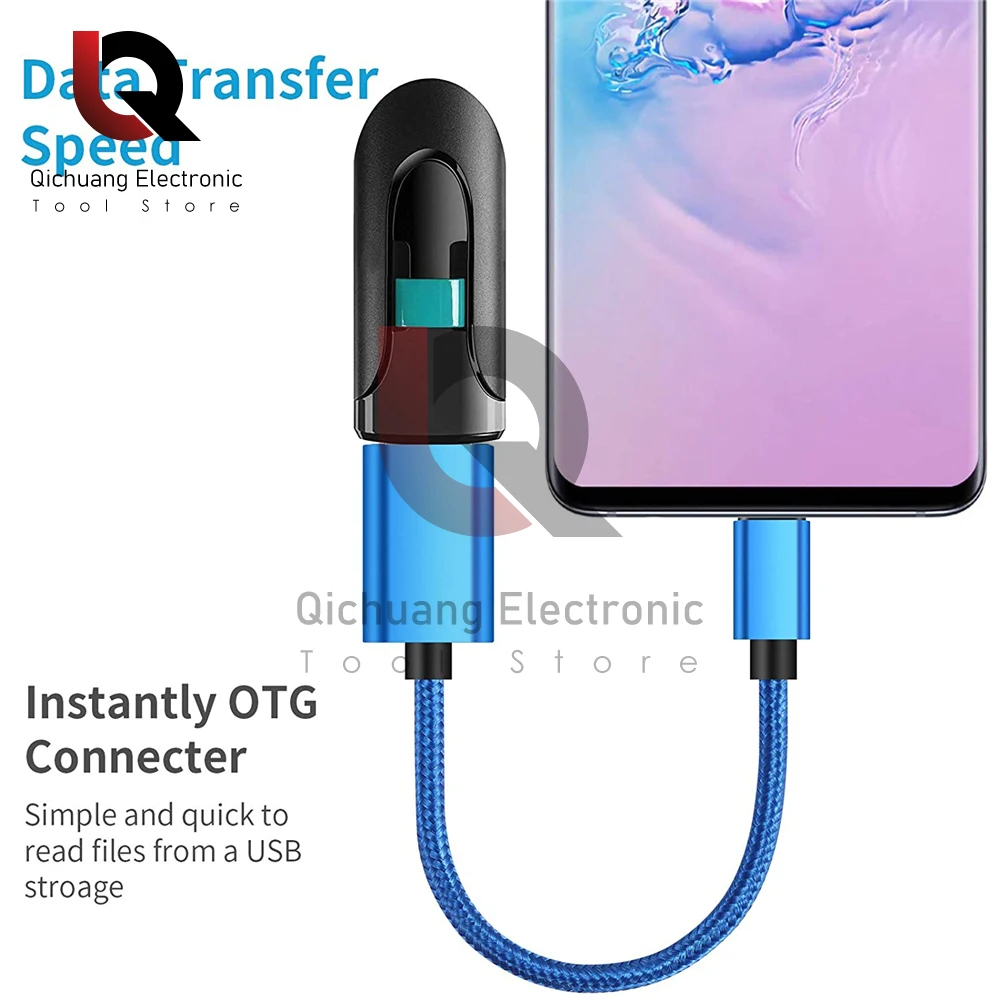 Convertidor de Cable USB 3,0 a tipo C OTG para Xiaomi, Huawei, Macbook Pro, Cable de datos, conector de unidad Flash, adaptador USB tipo C