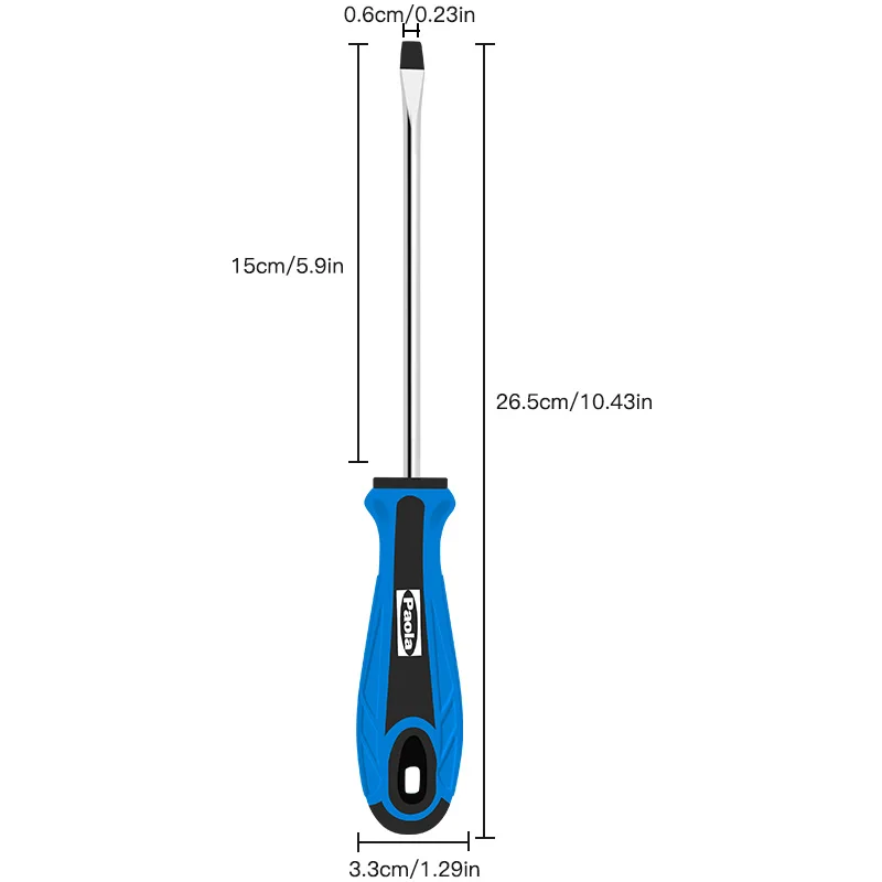 One letter screwdriver 6 × 150mm large with magnetic screwdriver